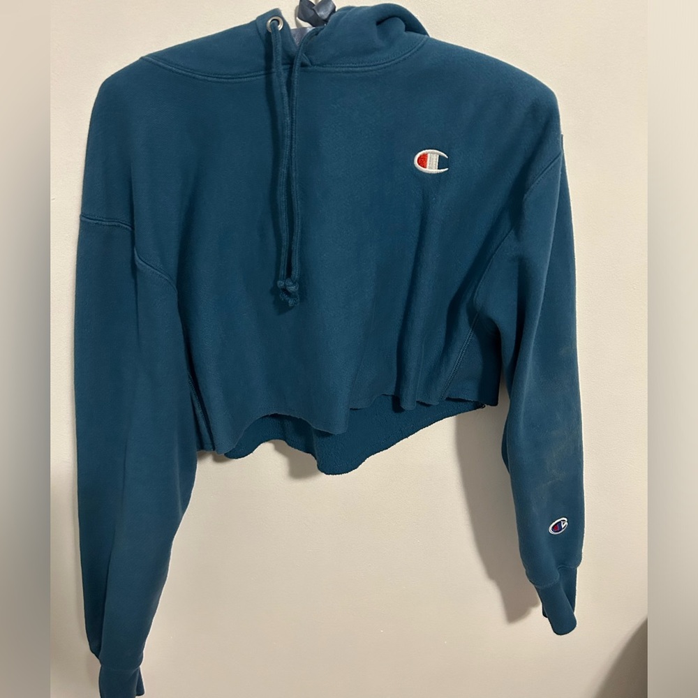 Cropped champion hoodie